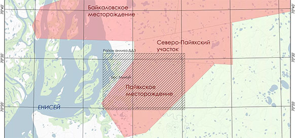 Карта вынгапуровского месторождения