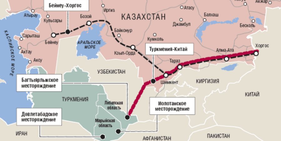 Казахстан туркмения. Газопроводы Туркменистана карта. Трубопровод Туркмения Китай. Газопровод из Туркмении в Китай на карте. Средняя Азия Китай газопровод.